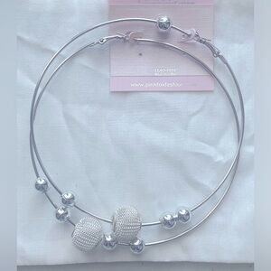 NWT Big Hoop Silver Earring’s - 4”